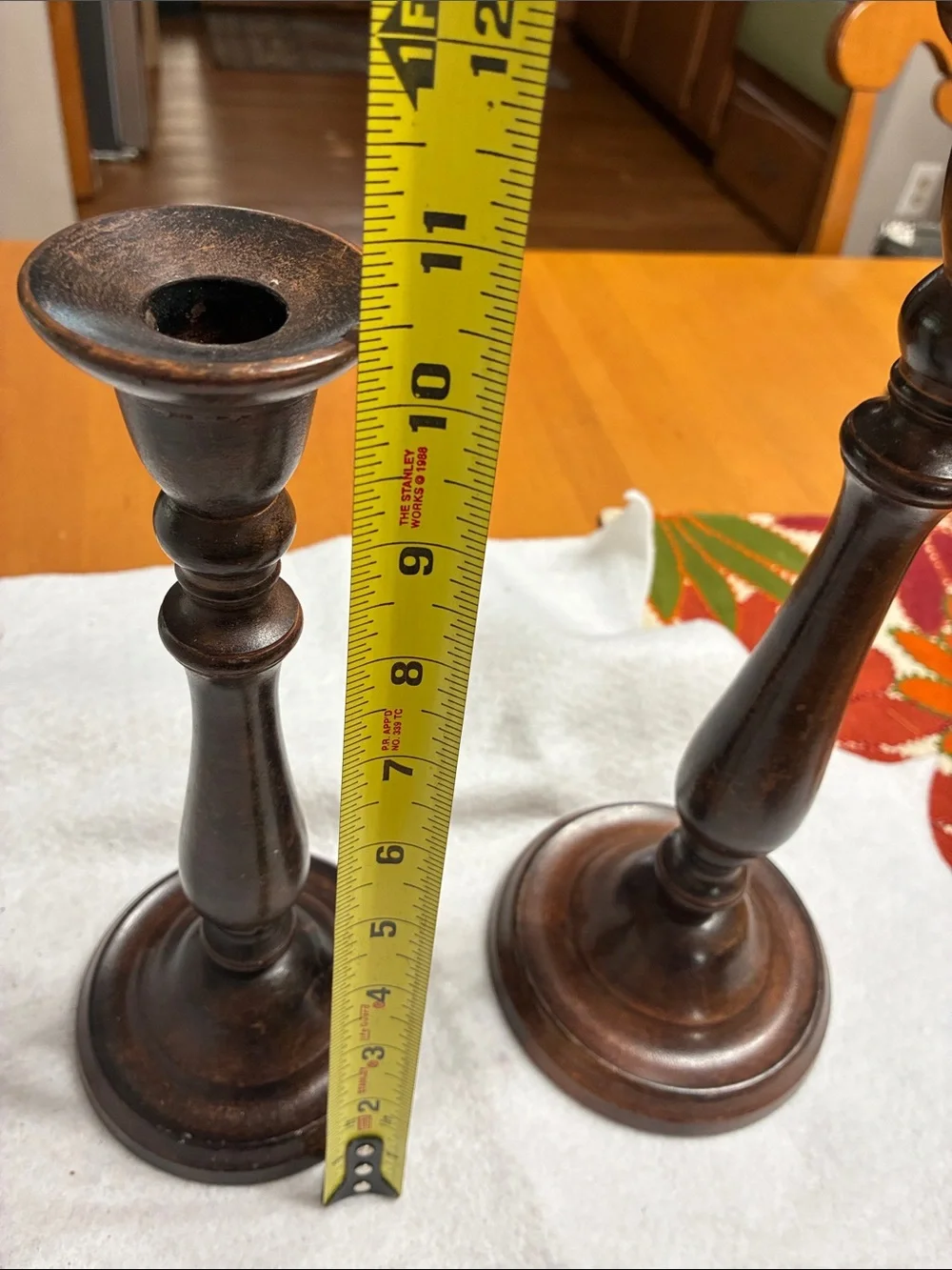 Gatco Bronzed Brown solid brass Candle Holders - Pair